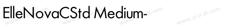 ElleNovaCStd Medium字体转换